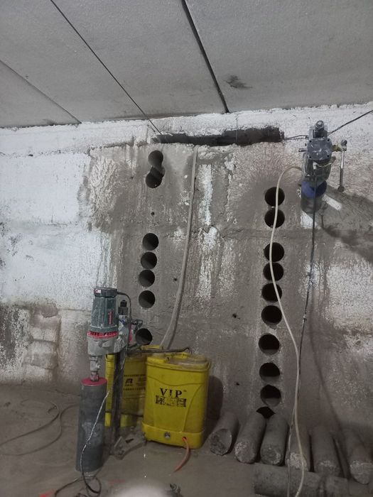 Перфоратор хизмати алмазни бур тешик очиш аррада бетон кесиш