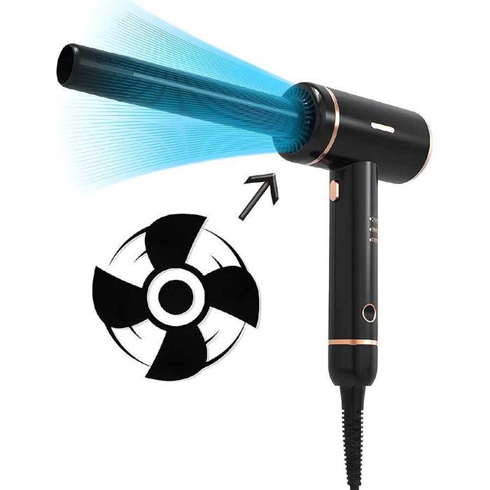 Ondulator de par, Model LS-083, diametru 2.54 cm, Ioni Negativi, Negru