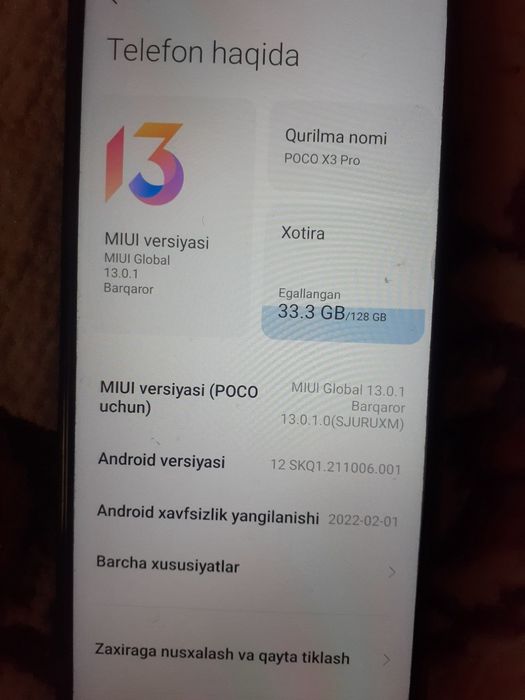 Poco X3 pro 8+4 128g
