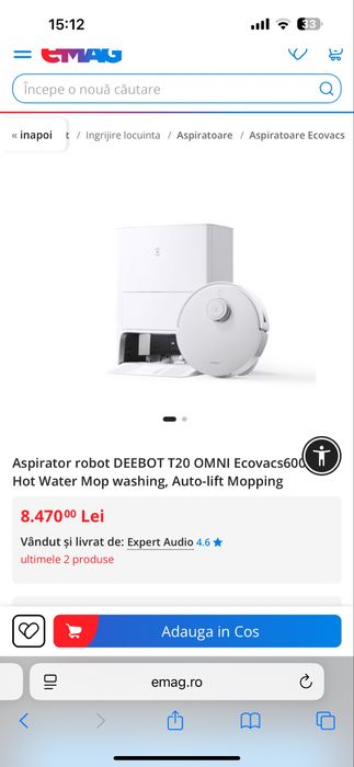 Aspirator robot ecovacs