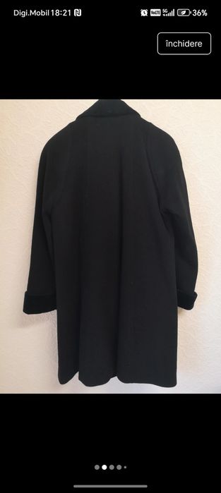 Palton elegant negru dama