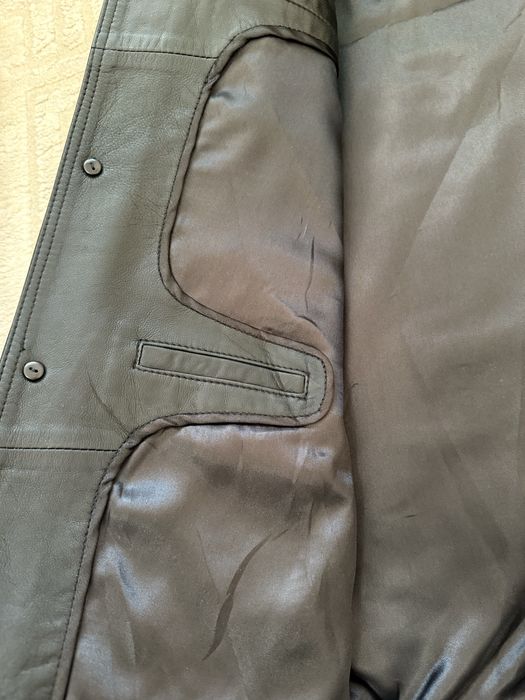 Ново мъжко черно сако Patino, естествена кожа, 52 номер