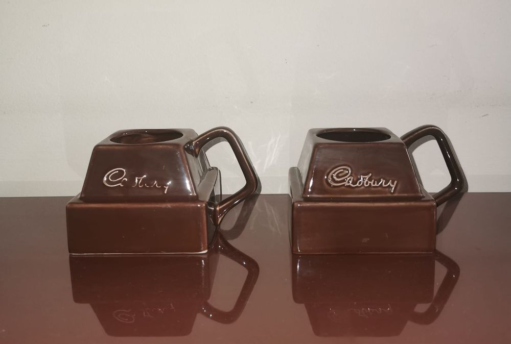 Чаша Cadbury Кадбъри Оригинална квадратна чаша за горещ шоколад 2 бр.