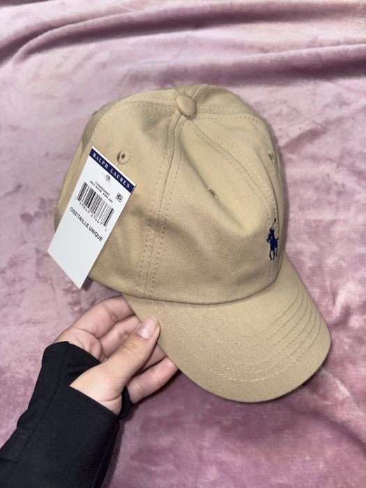 Șapcă crem bej maro Polo Ralph Lauren etichetă  Nouă nepurtată new