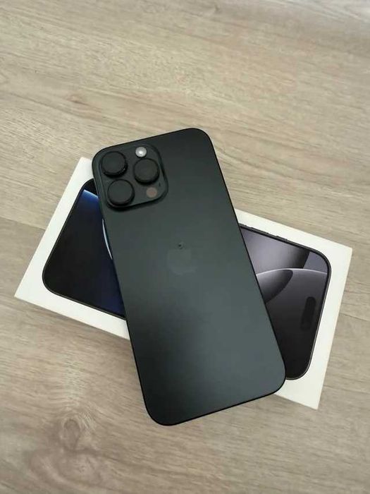 Telefon smartphone APPLE iPhone 16 Pro Max 5G, 512GB, Black Titanium, ca nou