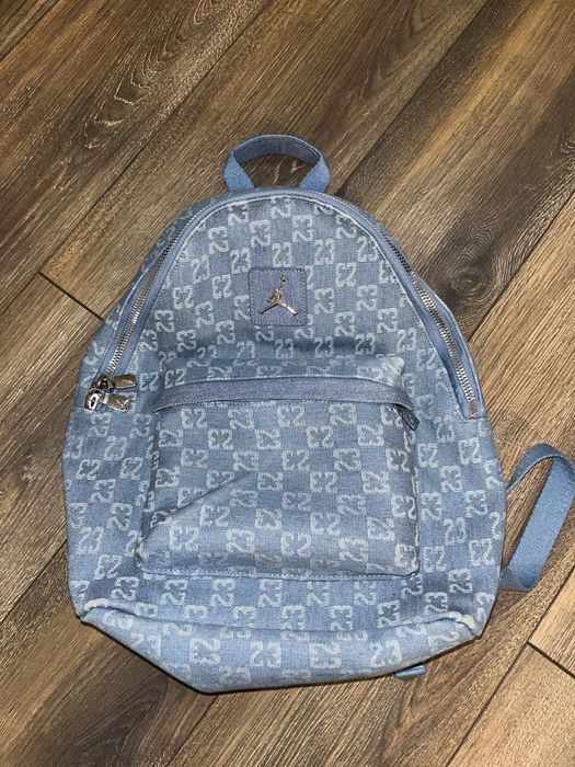 Nike Air Jordan Blue Logo Monogram Backpack