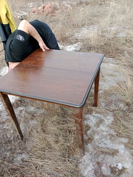 Стол диван деревянный