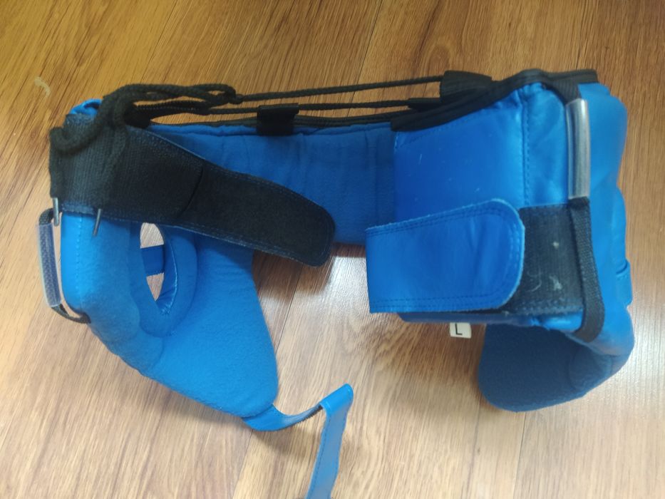 Боксерский шлем синий