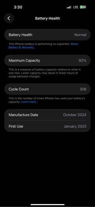 Iphone 16 pro max, 256, 92%