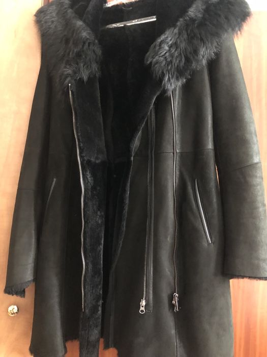 Палто естествен велур