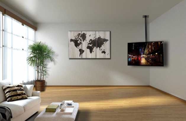 Suport TV montare tavan 32'' - 72'' negru