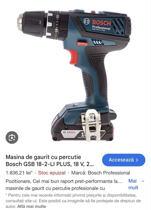 De vanzare bosch 18-2-LI PLUS