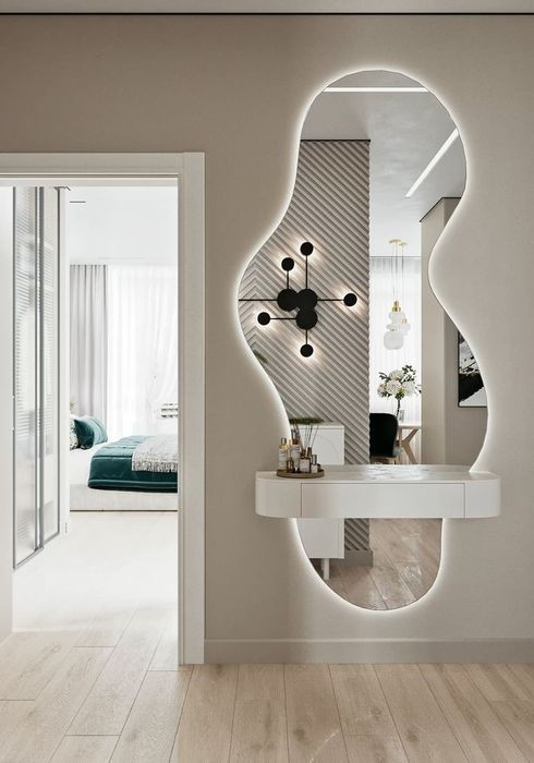 Зеркало прихожка, модный | Oyna va podsvetka мебель