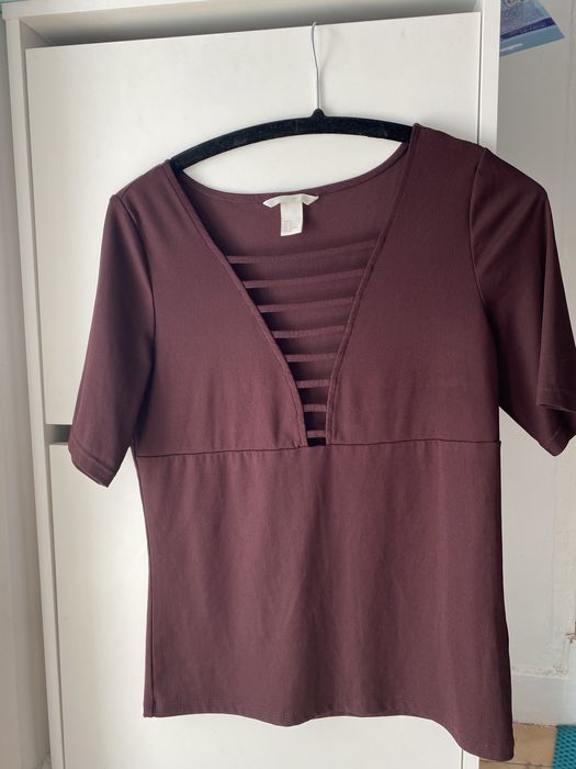 Блуза H&M с дълбоко деколте, размер М