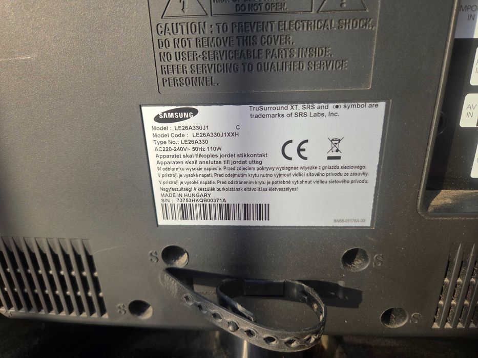 TV Samsung defect pentru piese sau programul Rabla.