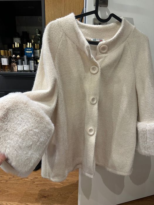 Преходно палто екрю