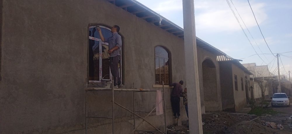 Стяжка штукатурка зина бардер бетон ишларини киламиз