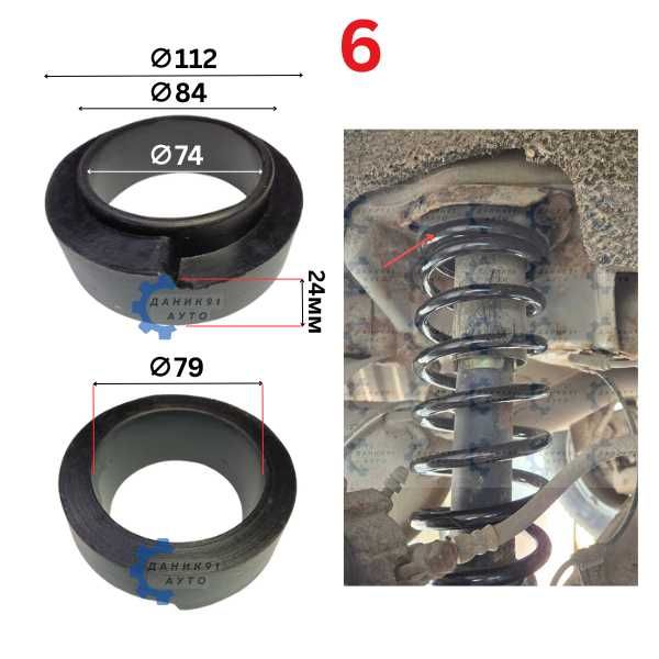 Подложки пружини Land Rover Nissan Patrol Toyota Land Cruiser