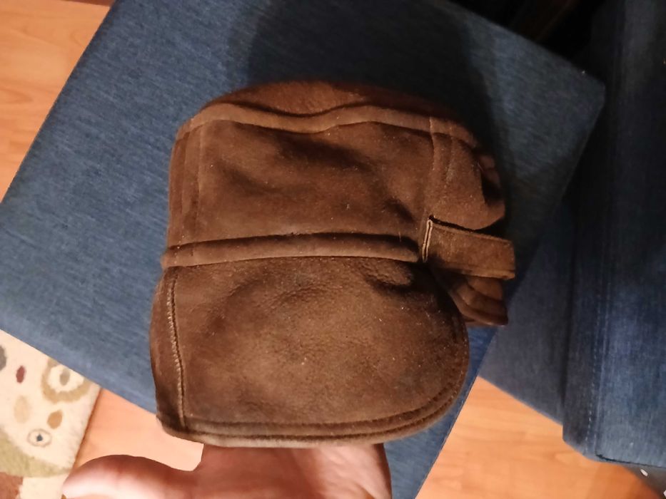 Pachet caciuli blana/piele naturala