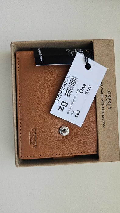 Чисто нов мъжки кожен портфейл Osprey