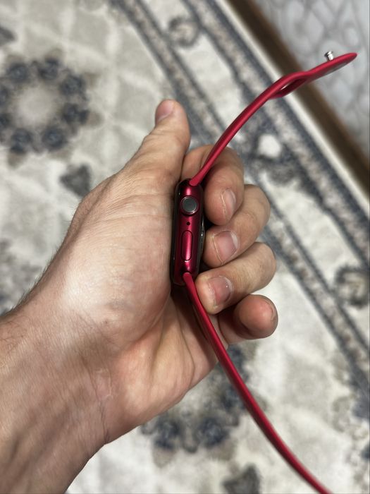 apple watch siries 7 gps 41 mm (product) red ideal holatda