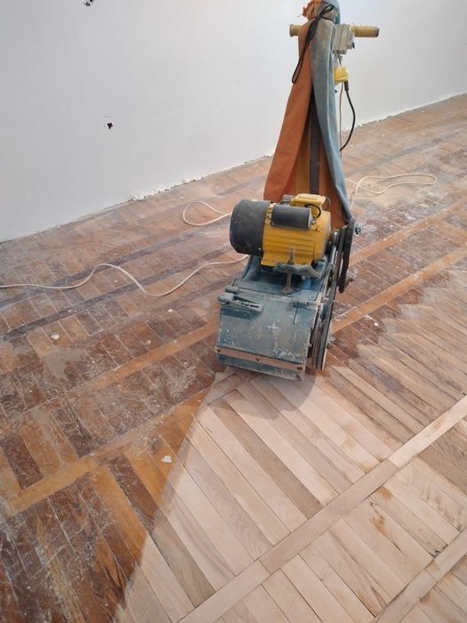 Шлифовка пол паркет