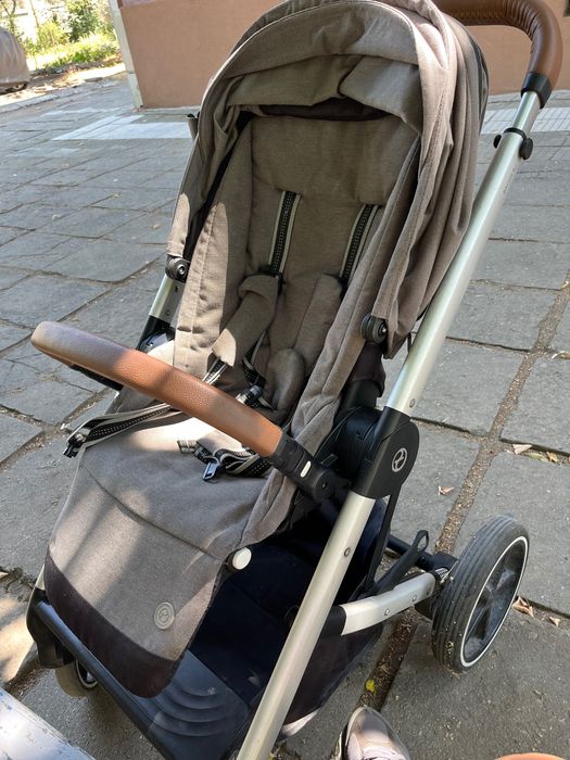 Cybex balios s lux количка сива с два коша