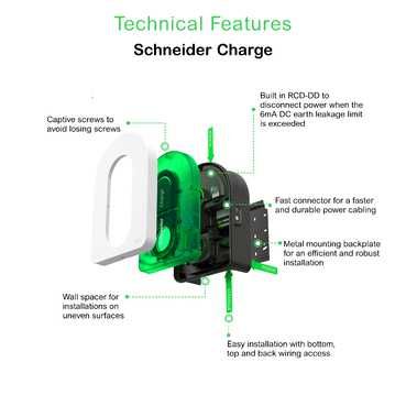 Зарядна станция Schneider Charge 7,11,22KW комбинирана