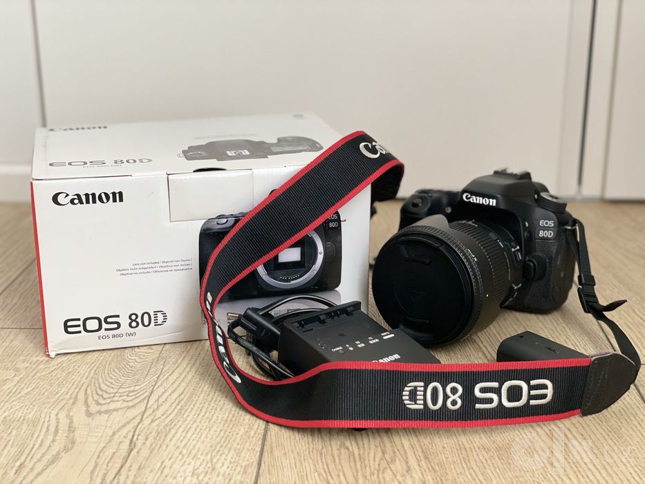 Фотокомплект Canon EOS 80D + Sigma 17-50mm f/2.8 + Вспышка Yongnuo