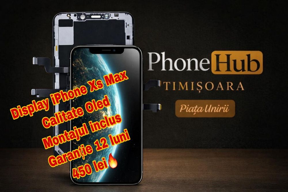 Display iPhone Xs Max , montaj inclus,garantie 12 luni