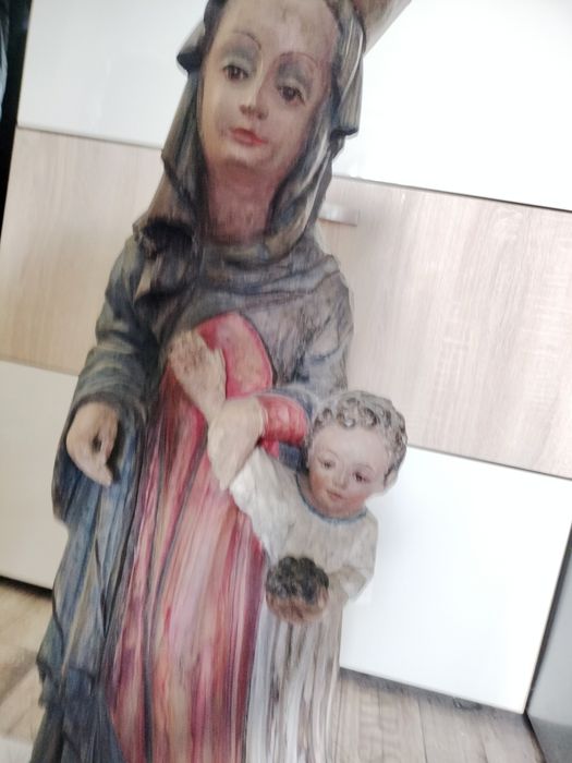 Statuetă scluptură din lemn