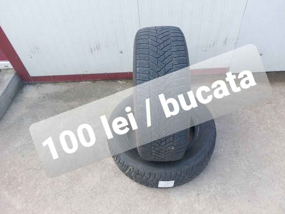 100 lei bucata! Doua anvelope M+S/IARNA 205 60 16 Dunlop