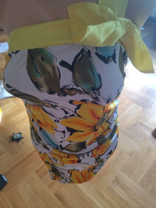 Лятна жълта рокля С/М