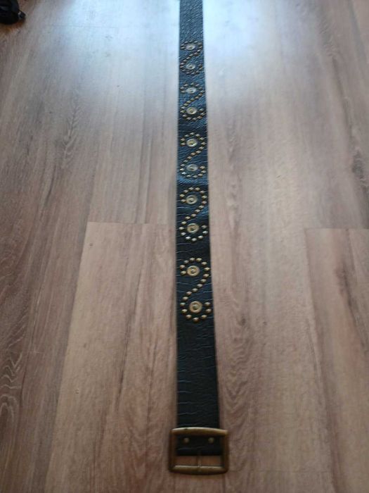 Мъжки кожен и текстилен колан