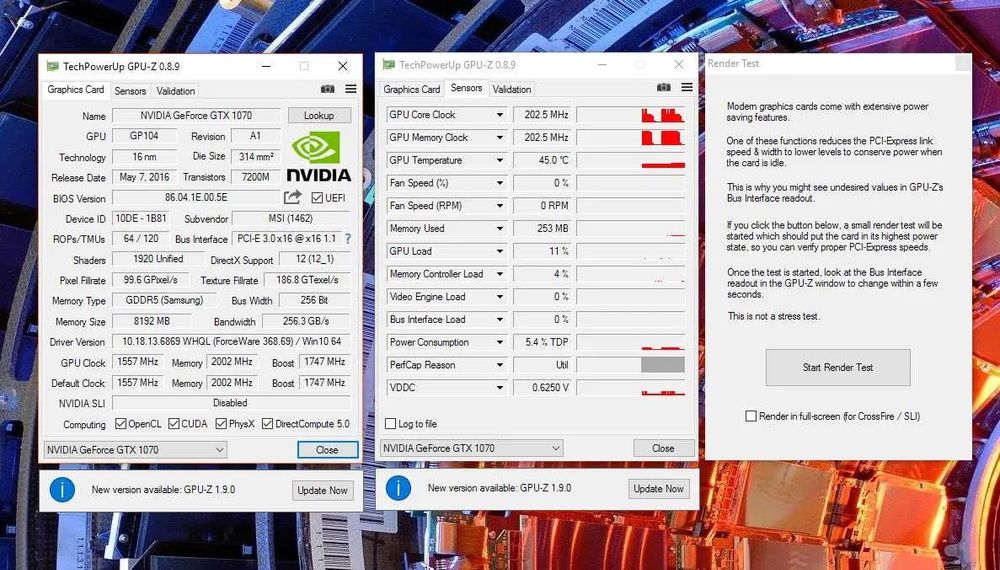 Msi Armor Gtx 1070 8gb 256bit igrovoy videokarta