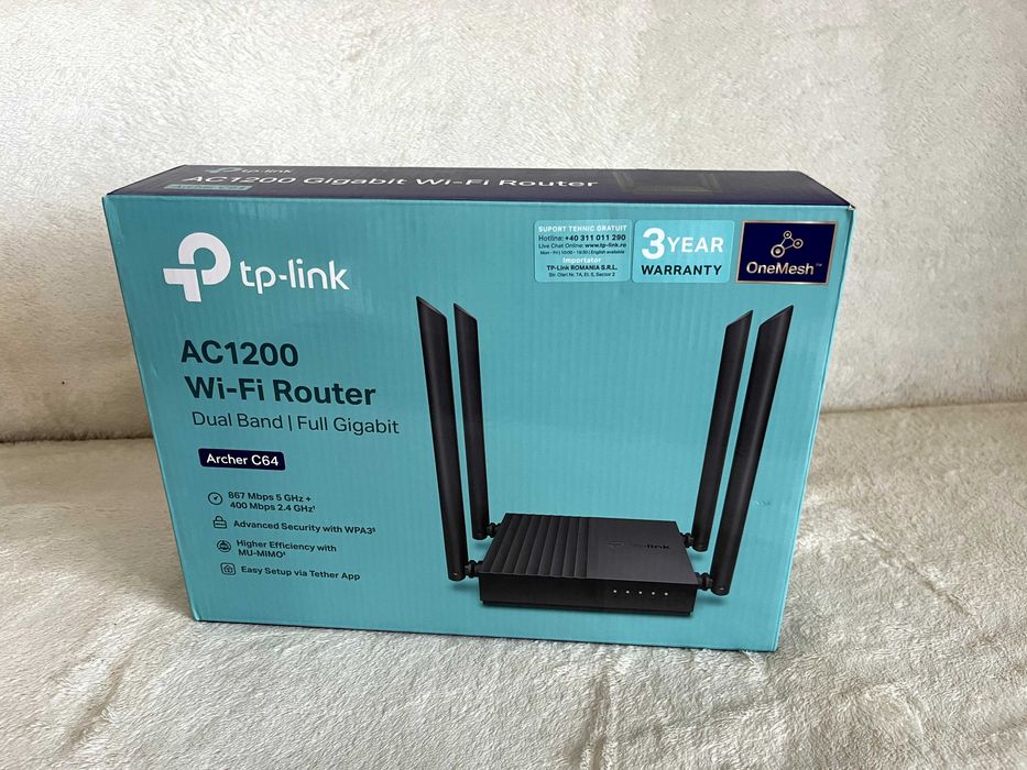 Router Wireless TP-Link Archer C64 AC1200 ca nou