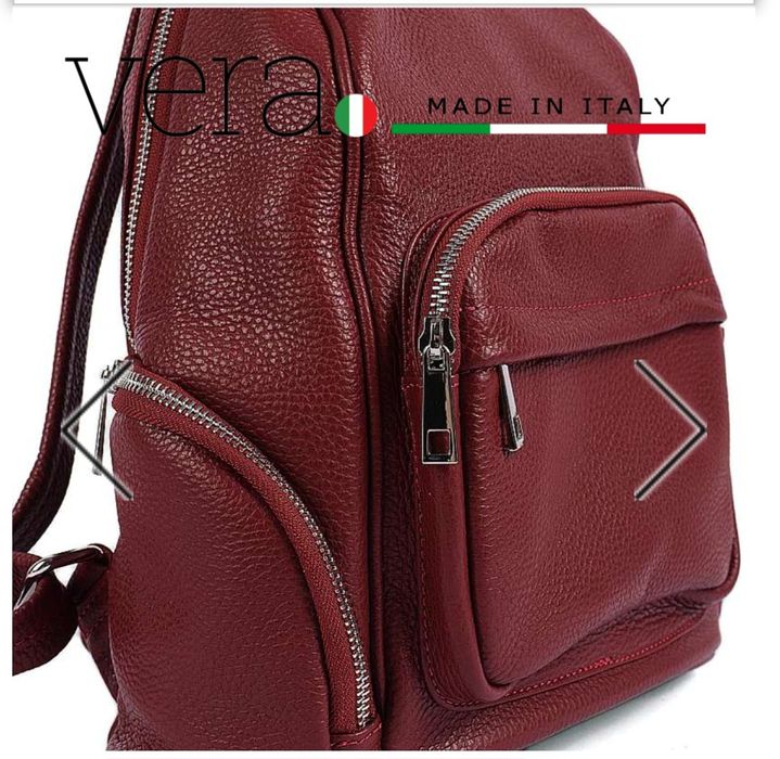 Дамска раница естествена кожа