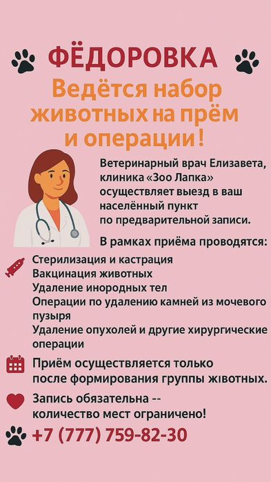 Ветеринарные услуги