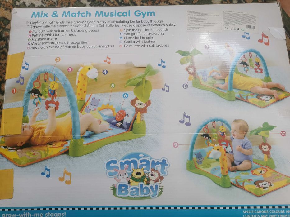 Активна а гимнастика, smart beby, mix & match musical gym.