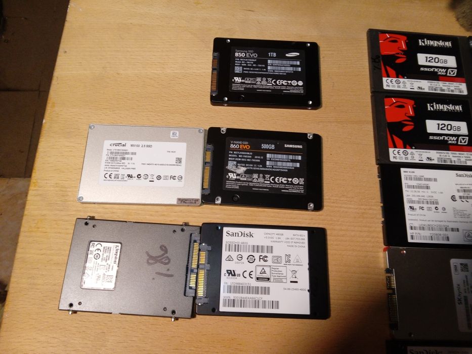 Lot hdd 250-1 tb/ssd 2 5- M2