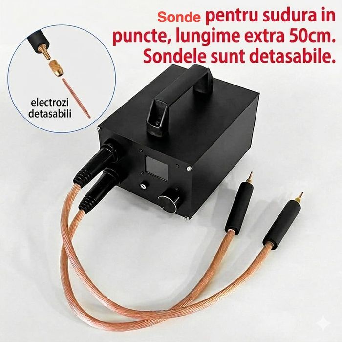Aparat profesional de sudura in puncte cu Super Condensatori 1400A Li-ion LiFePo4 Polymer