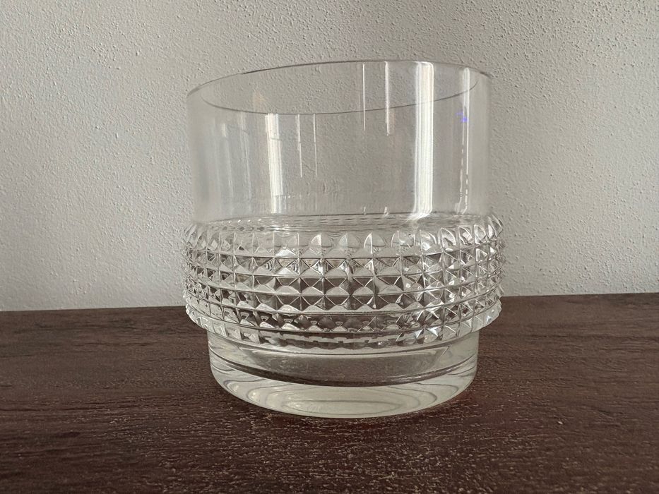 recipient bar frapieră Art Deco Peill & Putzler din cristal cu clește