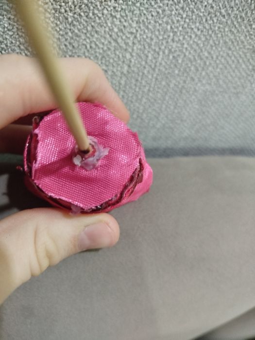 Самодельные розы из лент