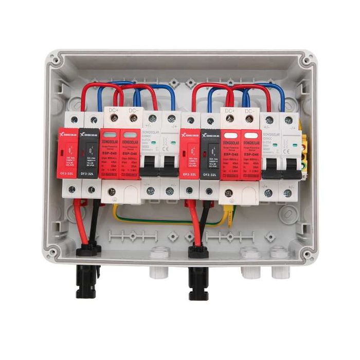 Tablou dc de protectie pentru panouri fotovoltaice 2in 2 out 600v