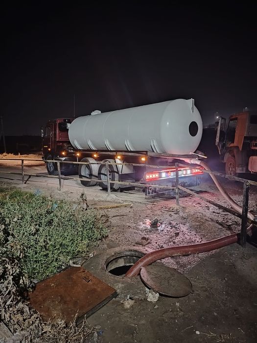 Септик. Откачка 15 куб. Камаз