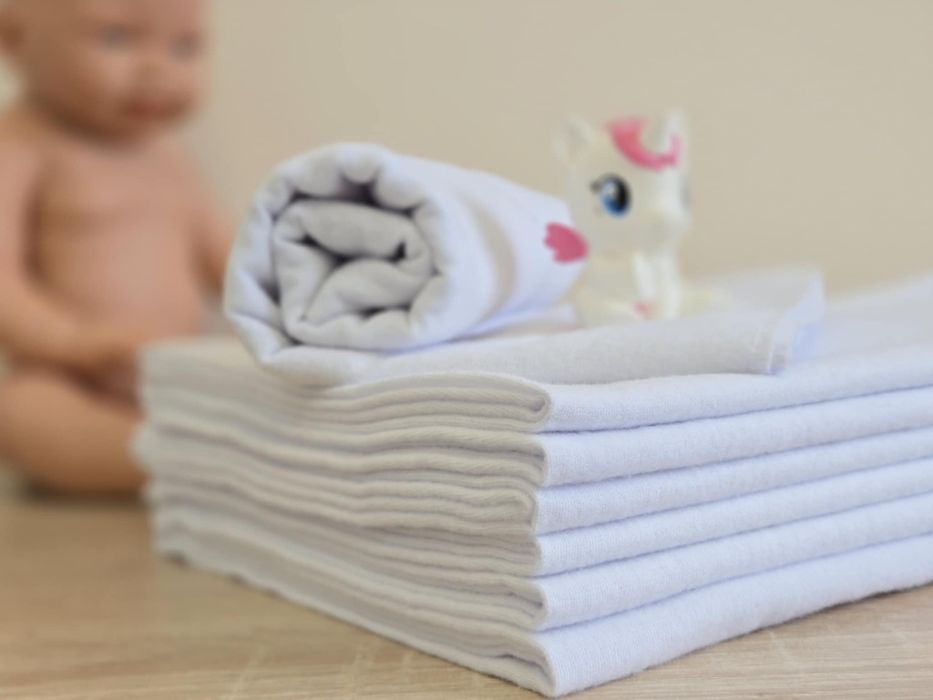 Бархетни бебешки пелени  за новородено  100%памук