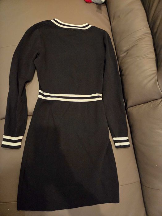 Черна плетена рокля