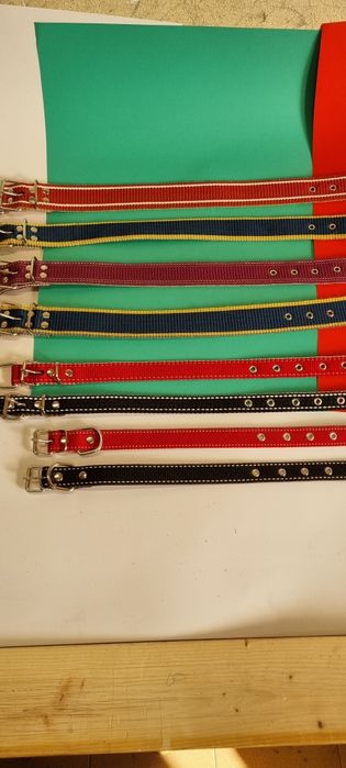 Български нашийници и поводи  за кучета.