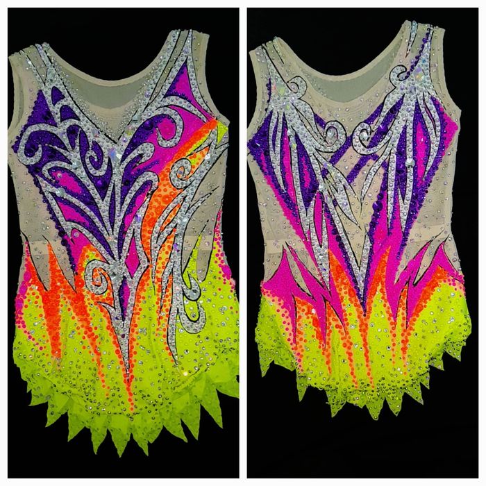 Новый купальник для художественной гимнастики  на11-12лет