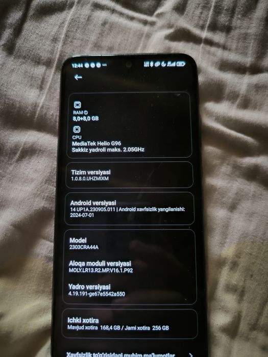 Redmi note 12 s 8\256